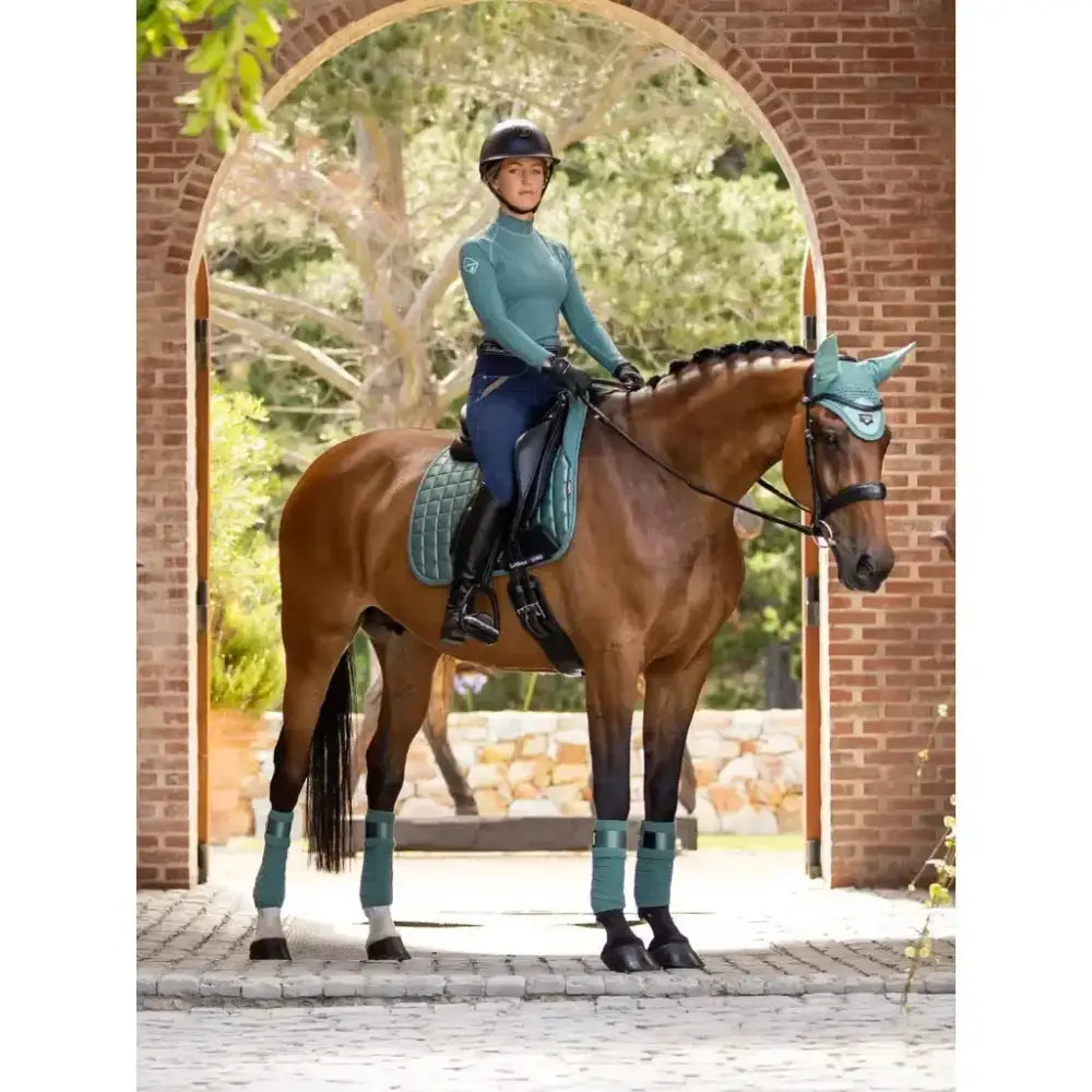 Lemieux Loire Memory Dressage Square Sage-Dressage Saddle Pads-Lemieux-Large-Sage-Horsey Shopping