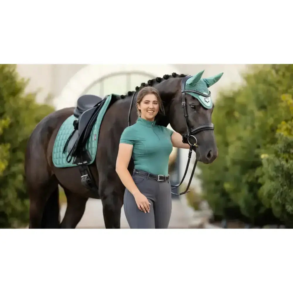 Lemieux Loire Memory Dressage Square Sage-Dressage Saddle Pads-Lemieux-Large-Sage-Horsey Shopping