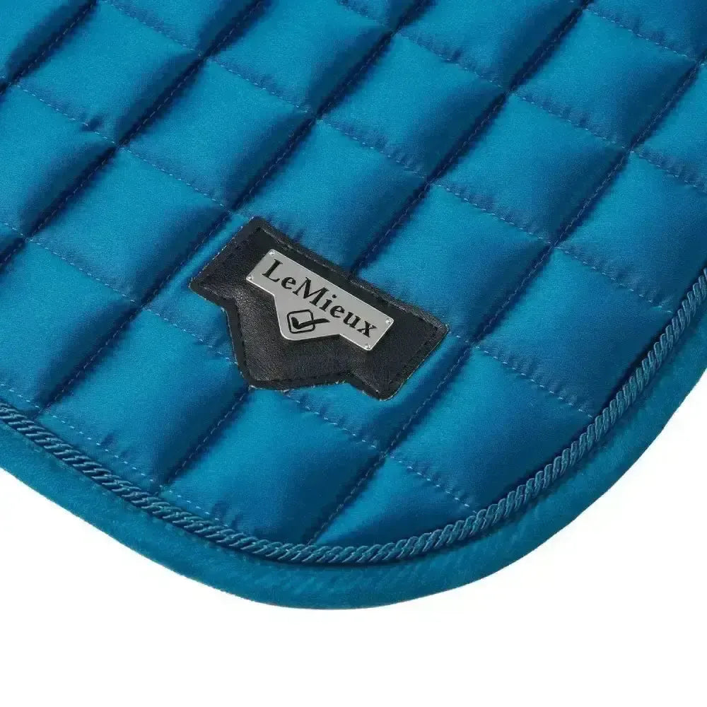 Lemieux Loire Memory Satin Dressage Square Marine-Dressage Saddle Pads-Lemieux-S/M-Horsey Shopping