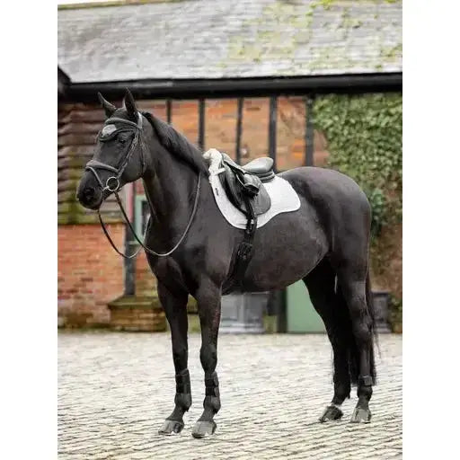 Lemieux Merino+ Half Lined GP Square White/Natural-Saddle Pads-Lemieux-Medium-White/Natural-Horsey Shopping