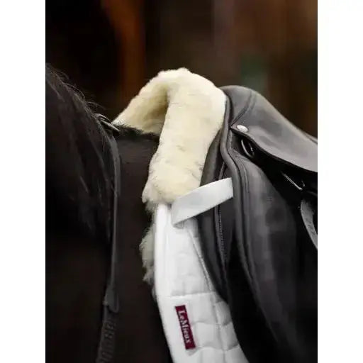 Lemieux Merino+ Half Lined GP Square White/Natural-Saddle Pads-Lemieux-Medium-White/Natural-Horsey Shopping