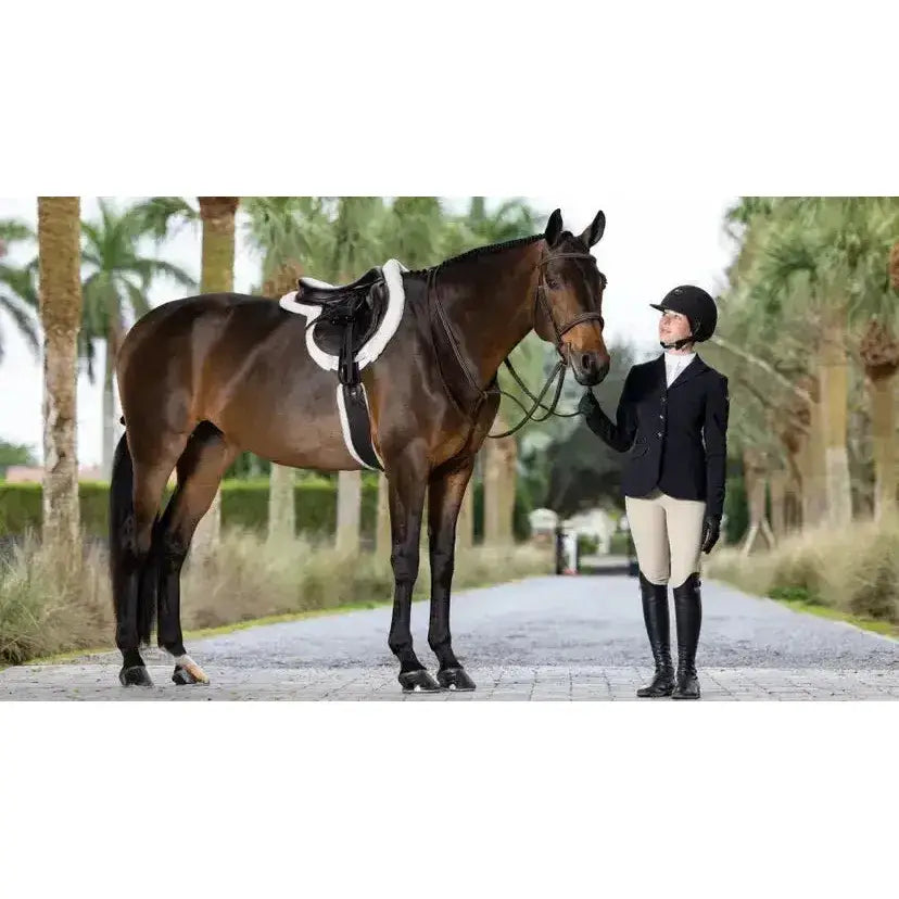 LeMieux Merino+ ProSorb Hunter Saddle Pad White/White Medium White/White Numnahs