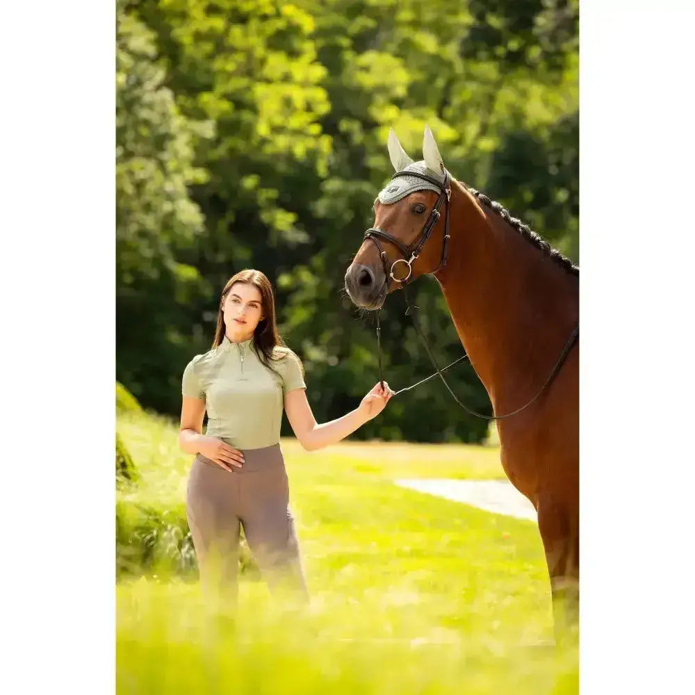 Lemieux Mia Mesh Short Sleeve Base Layer Apricot-Base Layers-Lemieux-16-Horsey Shopping