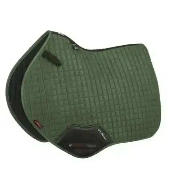 Lemieux Prosport Suede Close Contact Square Hunter Green-Saddle Pads-Lemieux-Large-Horsey Shopping