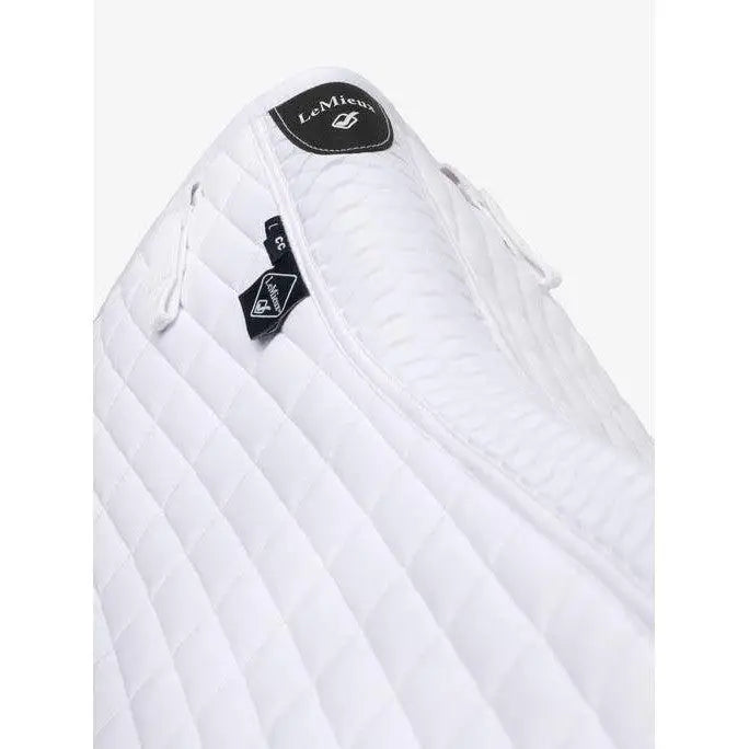 Lemieux Self-Cool Close Contact Square Arctic White-Saddle Pads-Lemieux-Large-White-Horsey Shopping