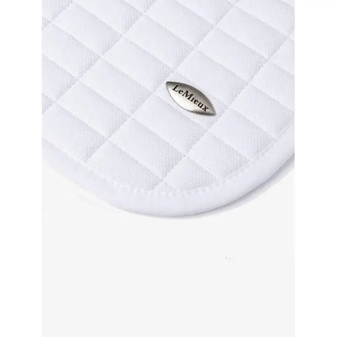 Lemieux Self-Cool Close Contact Square Arctic White-Saddle Pads-Lemieux-Large-White-Horsey Shopping