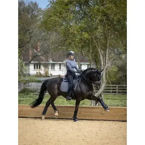 Lemieux Self-Cool Dressage Square Polar Grey-Dressage Saddle Pads-Lemieux-Large-Grey-Horsey Shopping