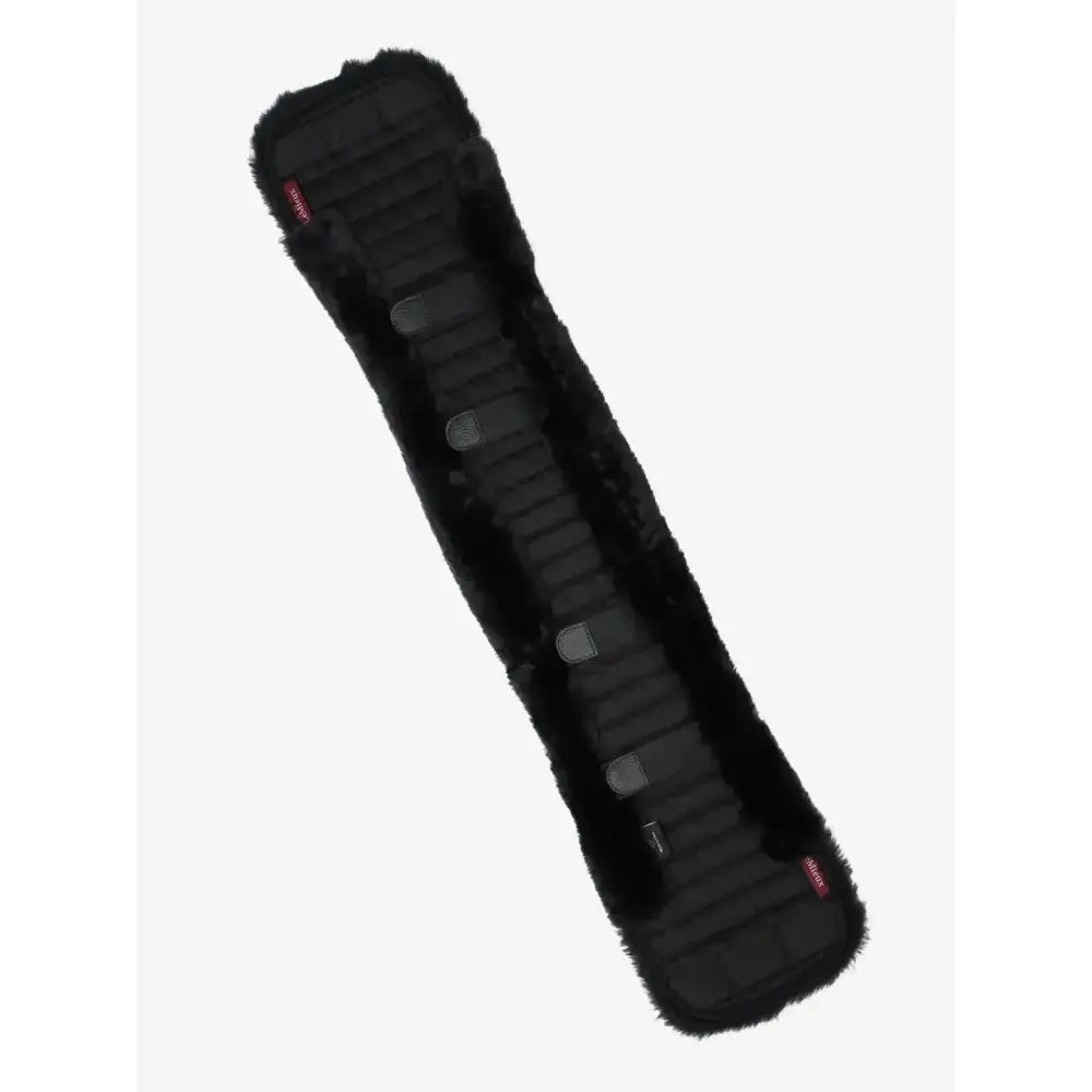LeMieux Simuwool Dressage Girth Cover Black Medium Black Girth Covers