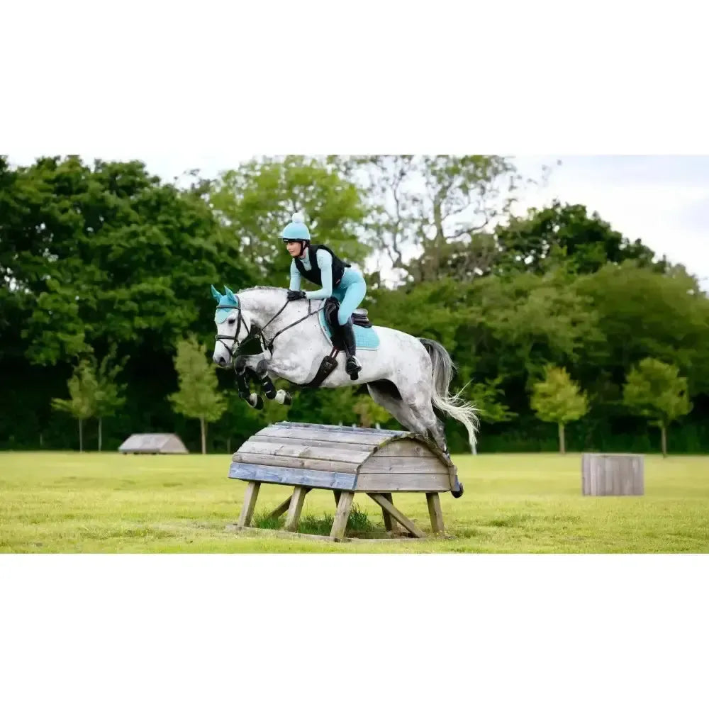 Lemieux Suede Close Contact Square Lagoon-Saddle Pads-Lemieux-Lagoon-Large-Horsey Shopping
