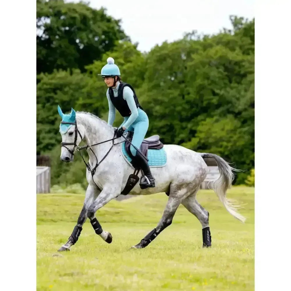 Lemieux Suede Close Contact Square Lagoon-Saddle Pads-Lemieux-Lagoon-Large-Horsey Shopping