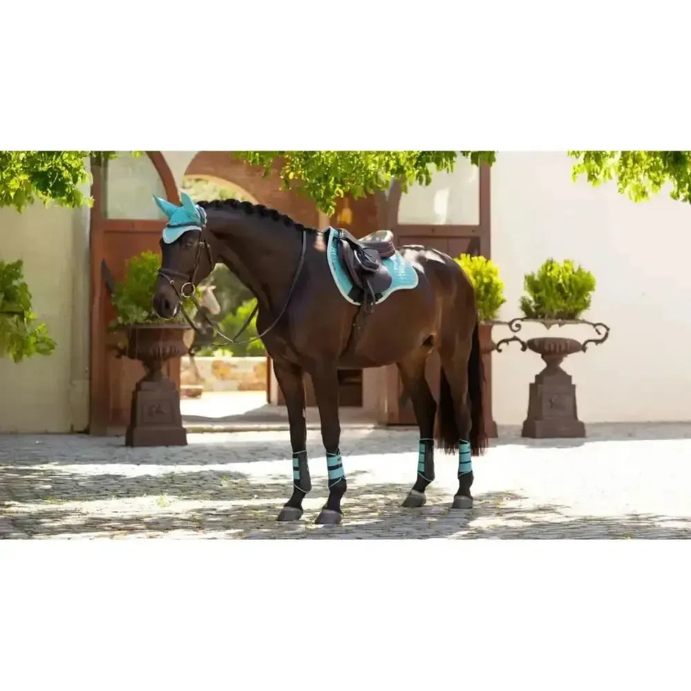 Lemieux Suede GP Square Lagoon-Saddle Pads-Lemieux-Lagoon-Small/Medium-Horsey Shopping