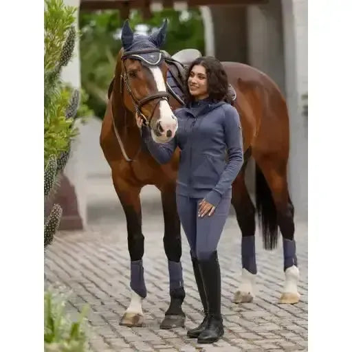 Lemieux Tabi Tech Zip Through Hoodie Dusk Blue-Hoodies-Lemieux-Dusk Blue-UK 6-Horsey Shopping
