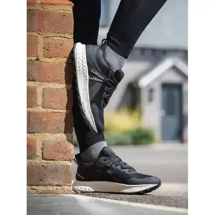 Lemieux Trax Waterproof Trainer Black-Trainers-Lemieux-UK3-Black-Horsey Shopping