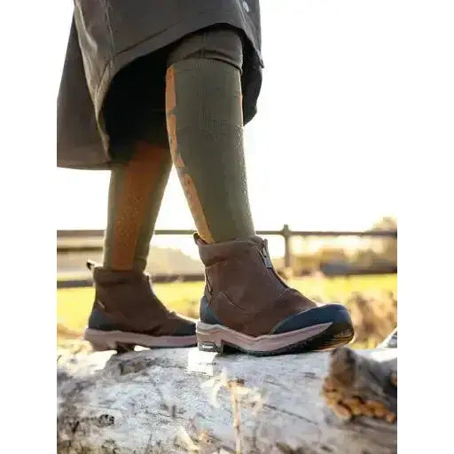 Lemieux Trex Waterproof Zip Boots Brown-Short Yard Boots-Lemieux-UK4-Brown-Horsey Shopping