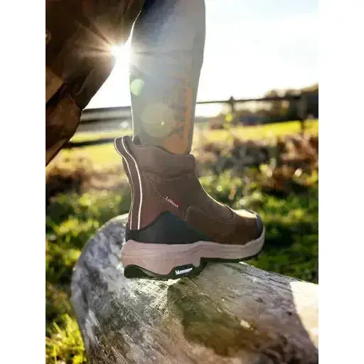 Lemieux Trex Waterproof Zip Boots Brown-Short Yard Boots-Lemieux-UK4-Brown-Horsey Shopping