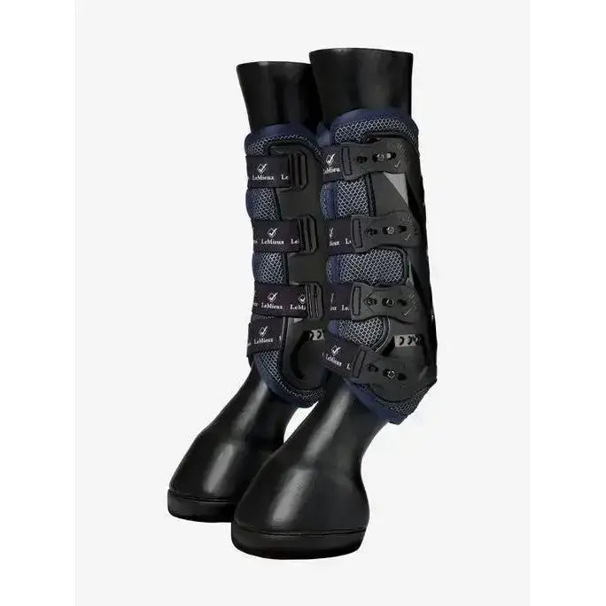 Lemieux Ultra Mesh Snug Boots Hind Dark Navy-Tendon Boots-Lemieux-Medium-Dark Navy-Horsey Shopping