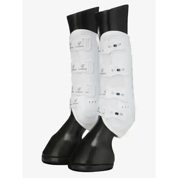 Lemieux Ultra Mesh Snug Boots Hind White-Tendon Boots-Lemieux-Medium-White-Horsey Shopping