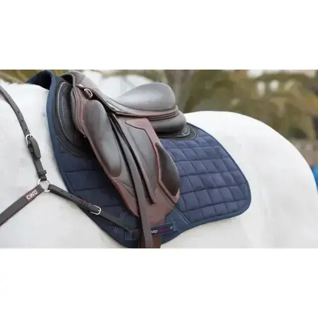 Lemieux X-Grip Silicone EuroJump Square Navy-Saddle Pads-Lemieux-Large-Navy-Horsey Shopping