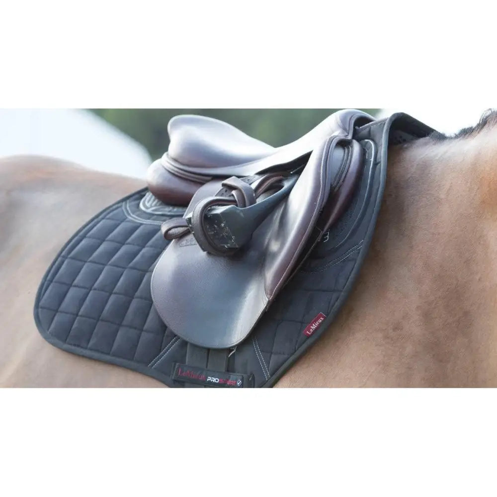 Lemieux X-Grip Twin Sided EuroJump Square Black-Saddle Pads-Lemieux-Large-Black-Horsey Shopping