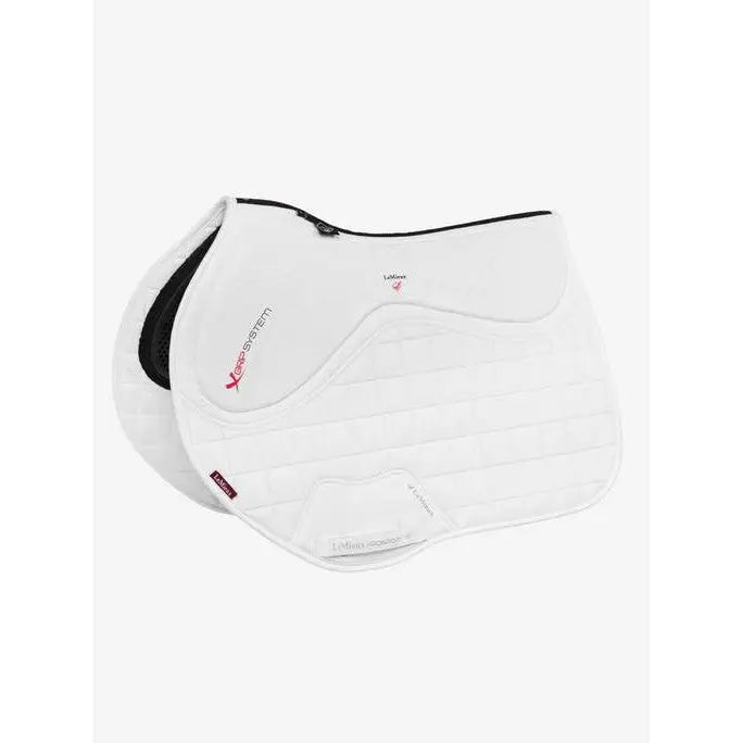 Lemieux X-Grip Twin Sided EuroJump Square White-Saddle Pads-Lemieux-Large-White-Horsey Shopping