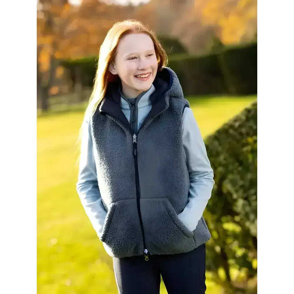 Lemieux Young Rider Eloise Reversible Winter Gilet Navy-Gilets & Bodywarmers-Lemieux-7-8 years-Navy-Horsey Shopping