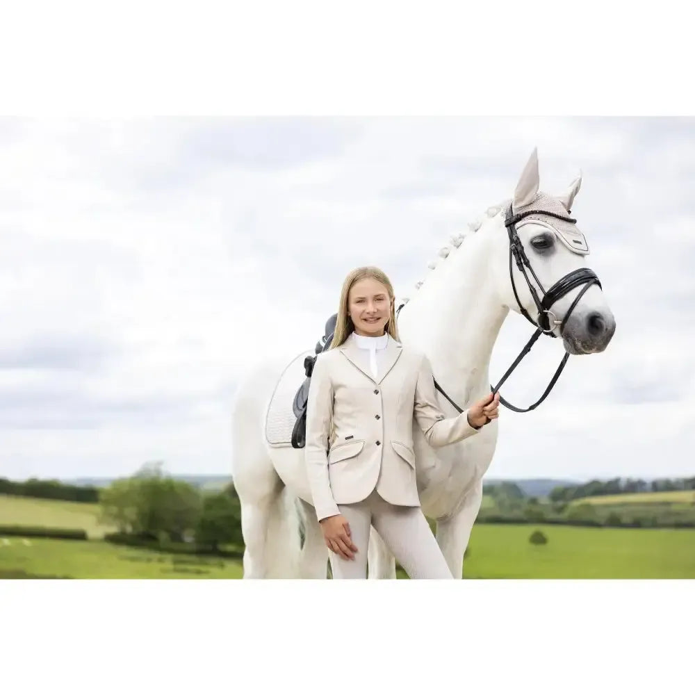 Lemieux Young Rider Kennedy Show Jacket Stone-Show Jackets-Lemieux-Stone-7-8 years-Horsey Shopping