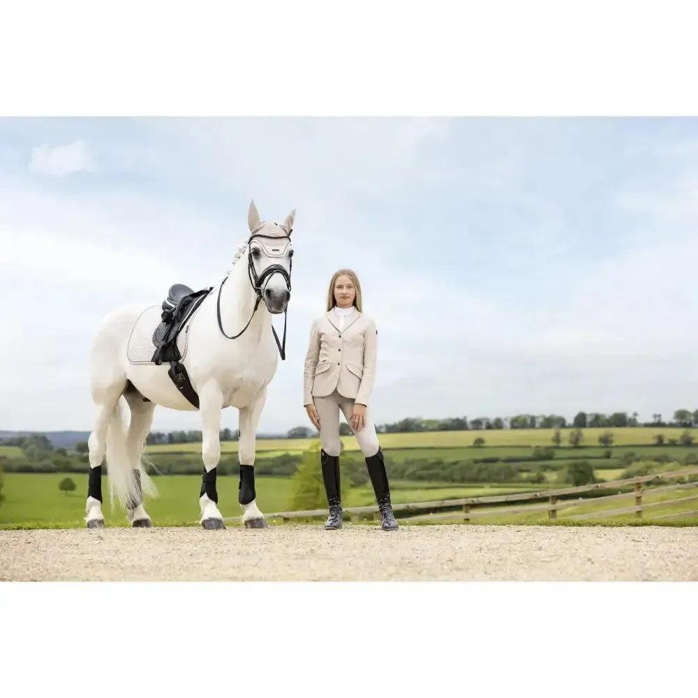 Lemieux Young Rider Kennedy Show Jacket Stone-Show Jackets-Lemieux-Stone-7-8 years-Horsey Shopping