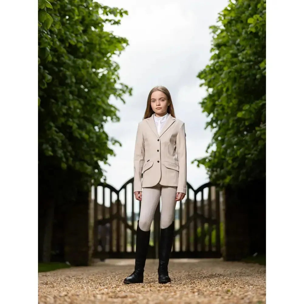Lemieux Young Rider Kennedy Show Jacket Stone-Show Jackets-Lemieux-Stone-7-8 years-Horsey Shopping