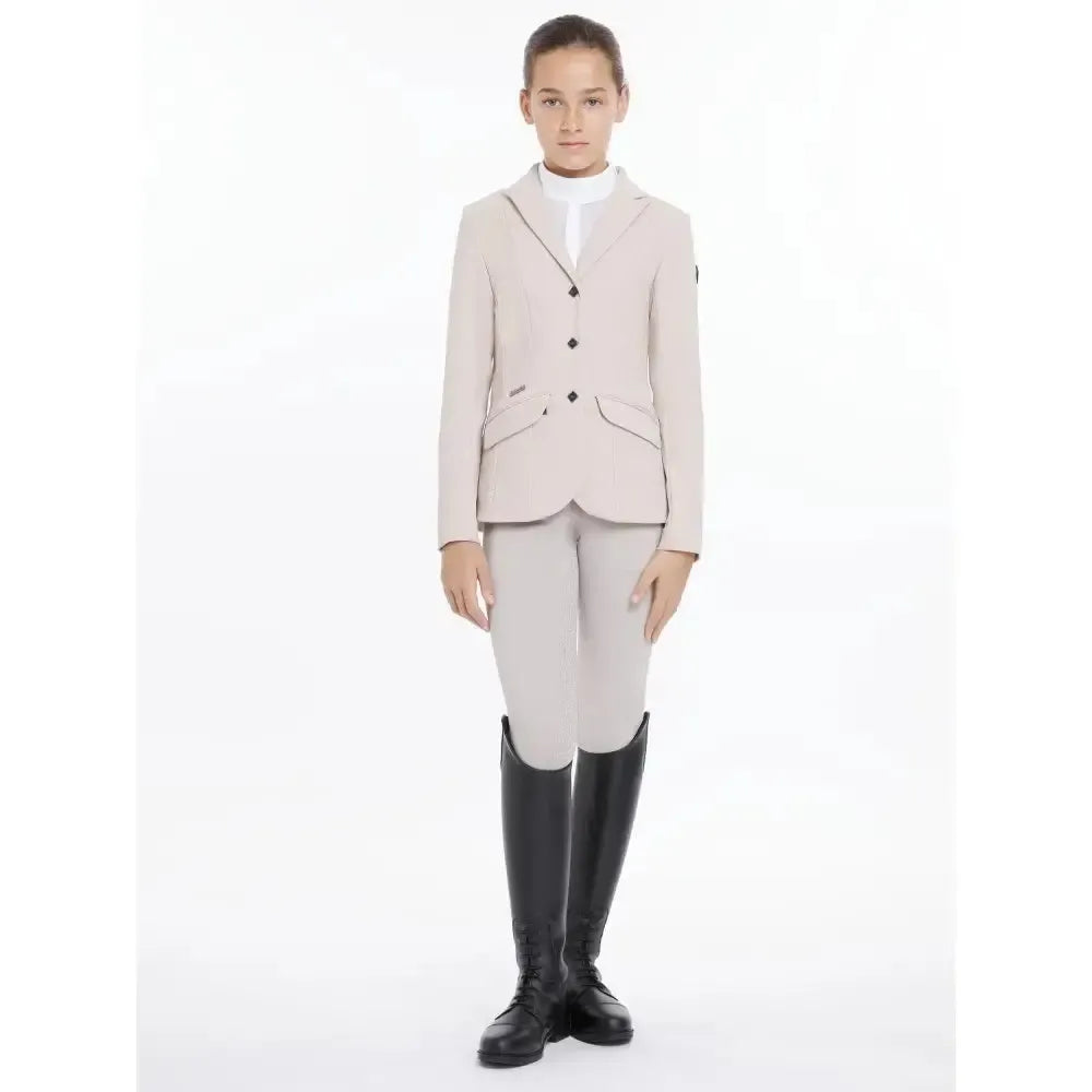 Lemieux Young Rider Kennedy Show Jacket Stone-Show Jackets-Lemieux-Stone-7-8 years-Horsey Shopping