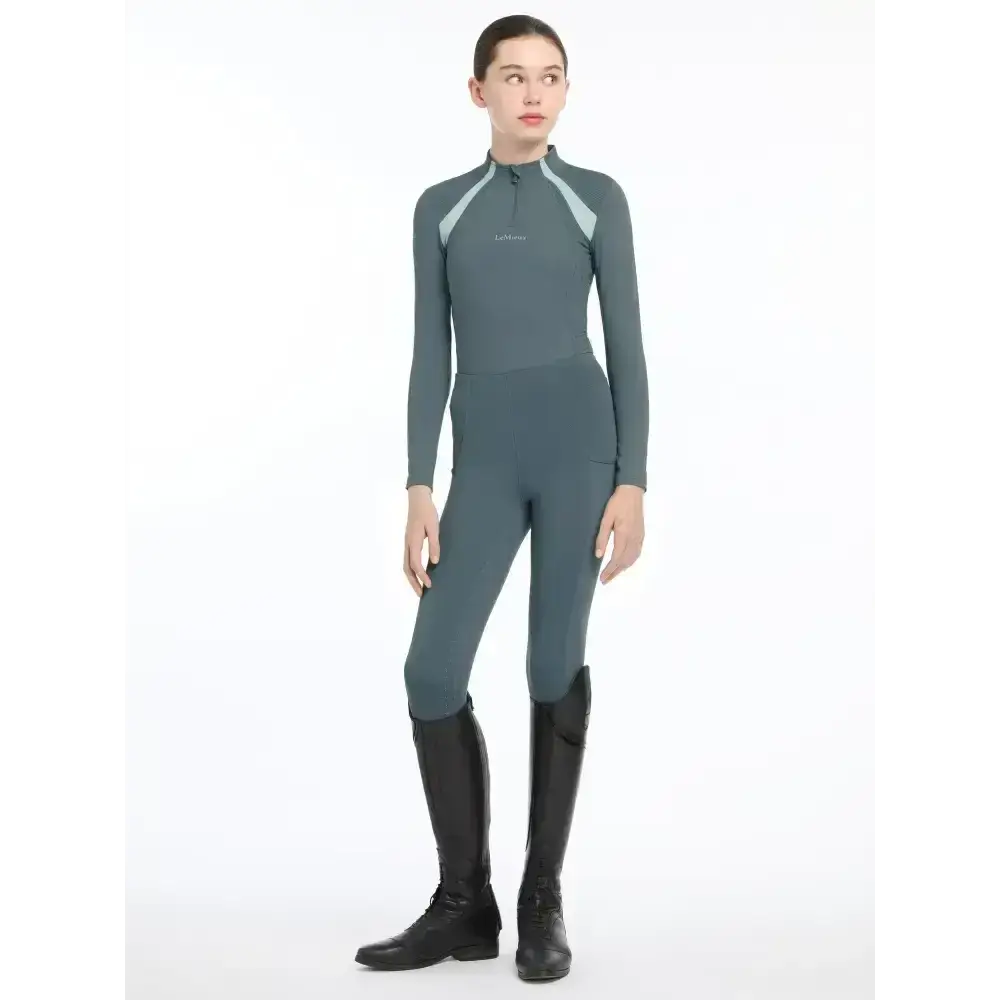 Lemieux Young Rider Mia Mesh Base Layer Petrol-Base Layers-Lemieux-7-8 years-Petrol-Horsey Shopping