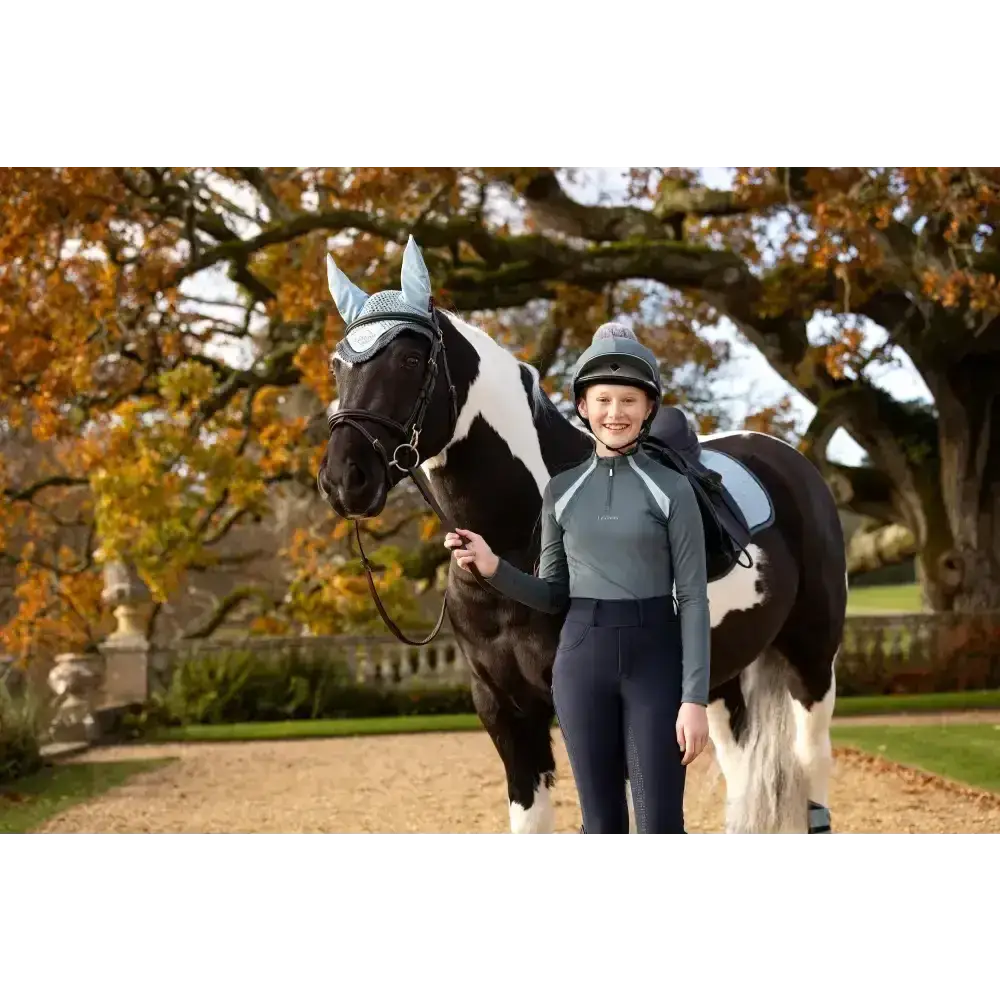 Lemieux Young Rider Mia Mesh Base Layer Petrol-Base Layers-Lemieux-7-8 years-Petrol-Horsey Shopping