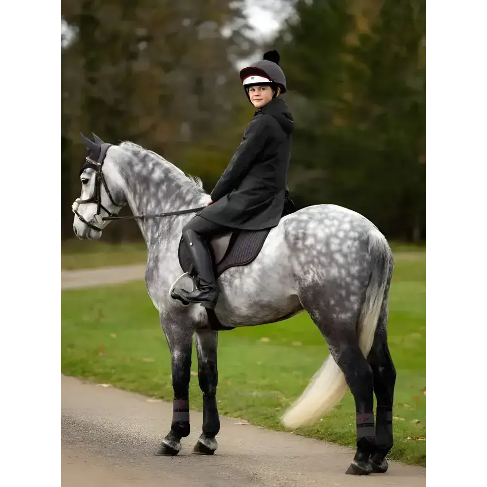 Lemieux Young Rider Skye Waterproof Coat Black-Outdoor Coats & Jackets-Lemieux-7-8 years-Black-Horsey Shopping