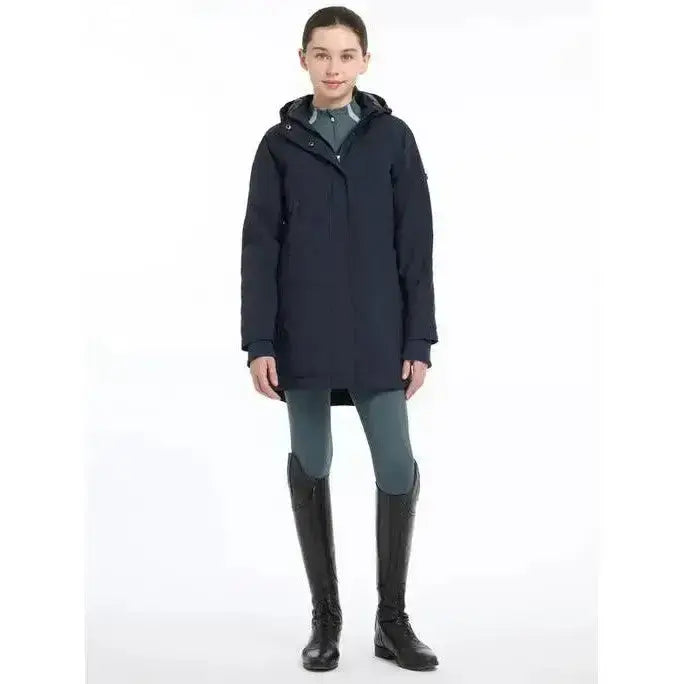 Lemieux Young Rider Skye Waterproof Coat Navy-Outdoor Coats & Jackets-Lemieux-7-8 years-Navy-Horsey Shopping