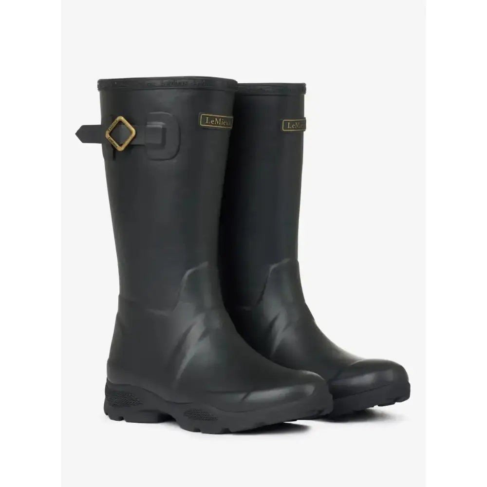 Lemieux Young Rider Wellies Black-Wellington Boots-Lemieux-UK Child 13-Black-Horsey Shopping