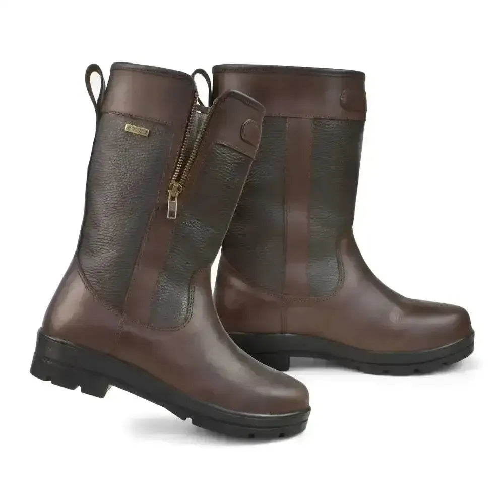 Brogini Abruzzo Mid-Calf Country Boots-Country Boots-Brogini Footwear-(10.5) 45-Brown-Horsey Shopping