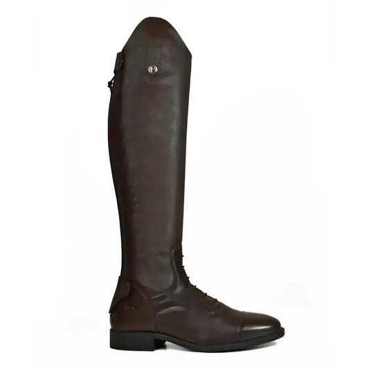 Brogini Como V2 3D Stretch Boots Brown Wide-Long Riding Boots-Brogini Footwear-(10.5) 45 WIDE-Brown-Horsey Shopping