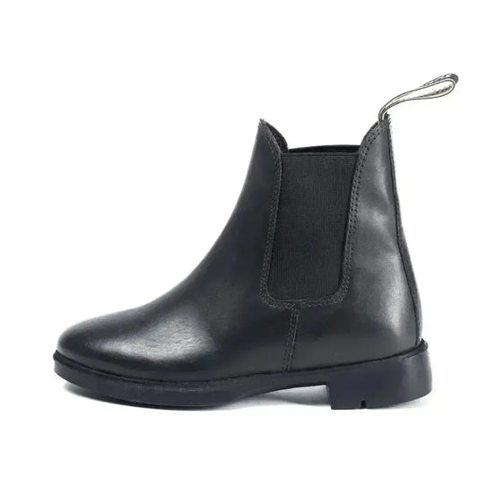Brogini Pavia Piccino JBC Kids Jodphur Boots Black-Short Riding Boots-Brogini Footwear-Black-Size 28 - 9-Horsey Shopping