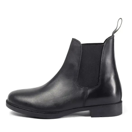 Brogini Pavia Pull-On Leather Boots Black-Short Riding Boots-Brogini Footwear-Black-36-Horsey Shopping