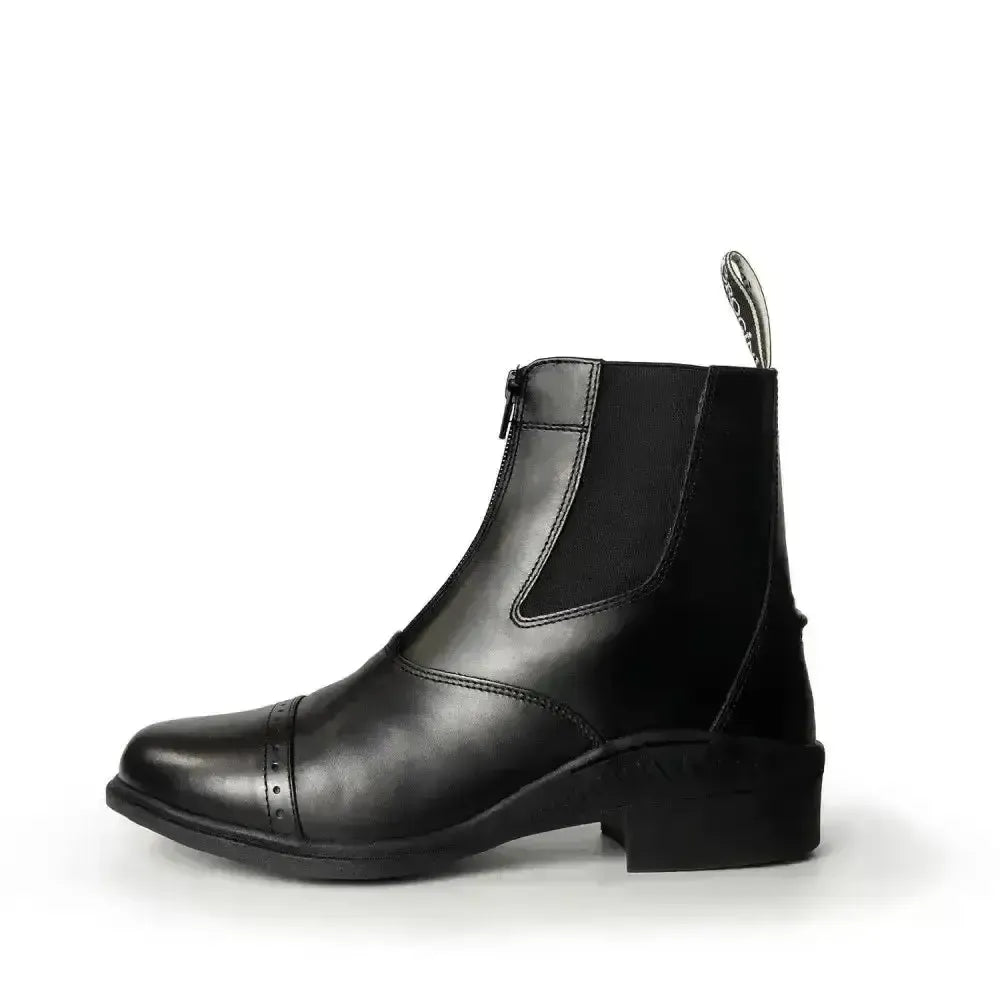 Brogini Tivoli Paddock Boots Short Riding Boots-Short Riding Boots-Brogini Footwear-BLACK-37 EU / 4.5-Horsey Shopping