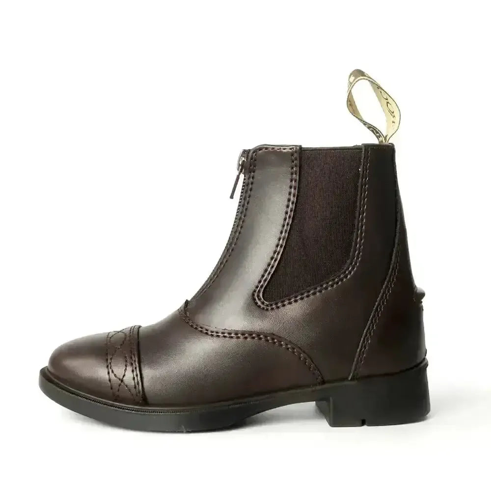 Brogini Tivoli Piccino Yr Paddock Boots Child Brown-Short Riding Boots-Brogini Footwear-Brown-28-Horsey Shopping