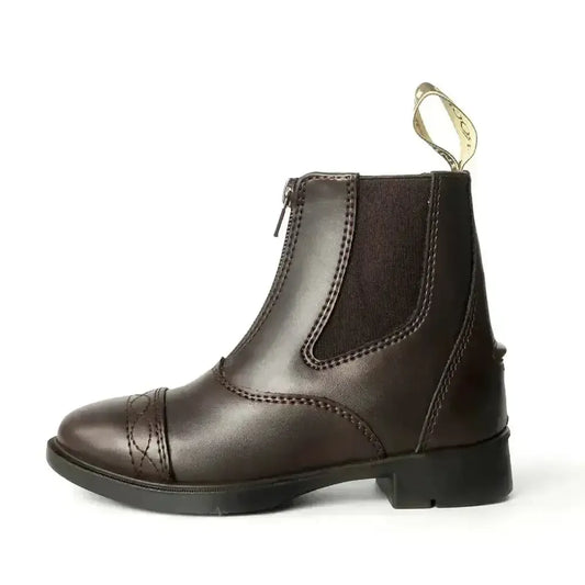 Brogini Tivoli Piccino Yr Paddock Boots Child Brown-Short Riding Boots-Brogini Footwear-Brown-28-Horsey Shopping