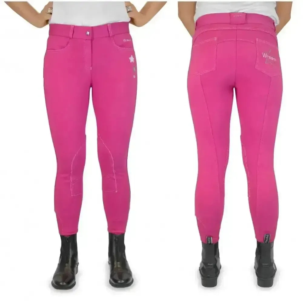 John Whitaker Calder Childs Competition Breeches-Breeches-John Whitaker-Pink-9-10 Years-Horsey Shopping