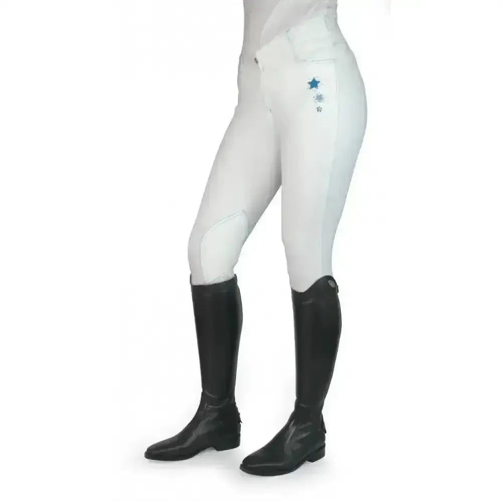 John Whitaker Calder Childs Competition Breeches-Breeches-John Whitaker-White-9-10 Years-Horsey Shopping