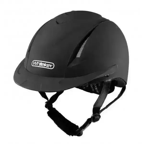 John Whitaker NRG Riding Helmet RH040 Adjustable Riding Hat-Adjustable Riding Hats-John Whitaker-Black-X Small (48-52CM)-Horsey Shopping