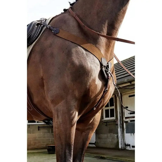 John Whitaker Ready To Ride Elastic Breastplate-Breastplates-John Whitaker-Havana-Pony-Horsey Shopping