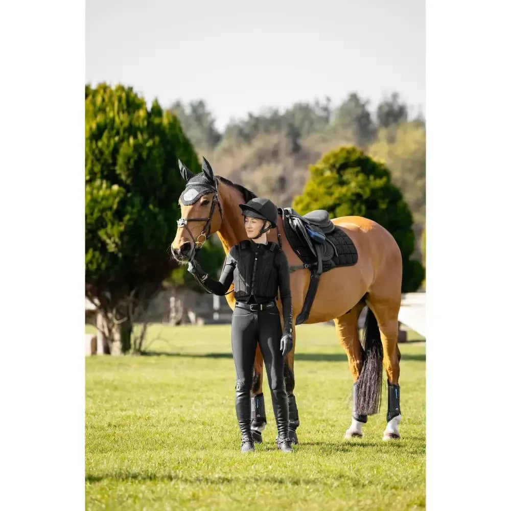 Lemieux 3D Mesh Self-Cool Eurojump Square Black-Saddle Pads-Lemieux-Black-Small/Medium-Horsey Shopping