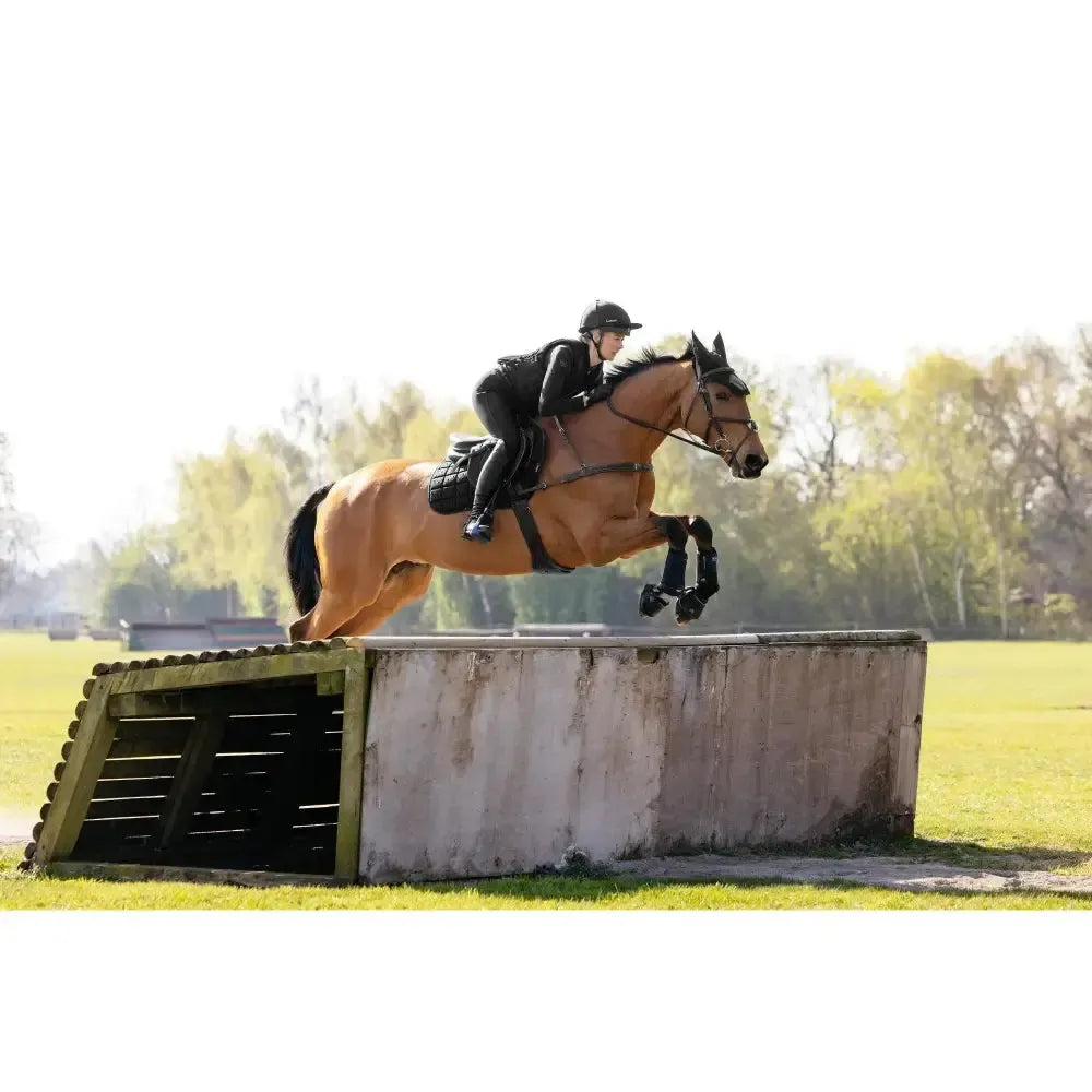 Lemieux 3D Mesh Self-Cool Eurojump Square Black-Saddle Pads-Lemieux-Black-Small/Medium-Horsey Shopping