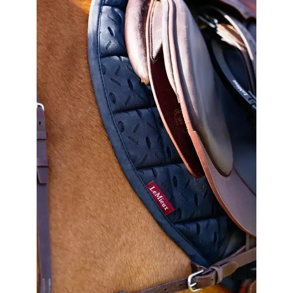 Lemieux 3D Mesh Self-Cool Eurojump Square Navy-Saddle Pads-Lemieux-Navy-Small/Medium-Horsey Shopping