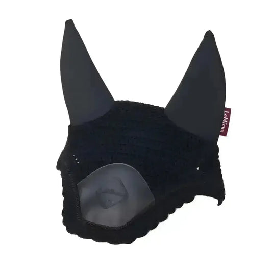 Lemieux Acoustic Pro Fly Hood Black-Horse Ear Bonnets-Lemieux-Black-Medium-Horsey Shopping