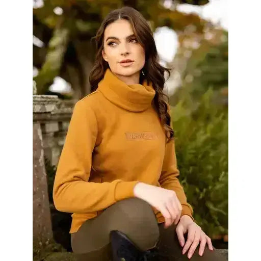 Lemieux Adele Funnel Neck Sweat Ginger-Jumpers-Lemieux-UK 6-Ginger-Horsey Shopping